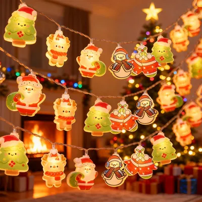 Lichterkette 3 m, 20 LEDs, warmweiß, Weihnachtsdeko