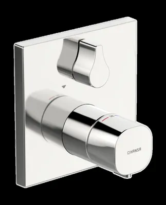 Produktbild von Hansa Funktionseinheit mit Dekorset Thermit Wannen-Batterie HansaLiving chrom, 81143562