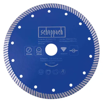 Obrázek produktu pro Scheppach Professional diamantový řezný kotouč Ø 200 x 25,4 mm