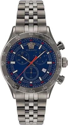 Produktbild von Versace Herren Uhr Armbanduhr Chronograph Edelstahl Hellenyium VE2U00722