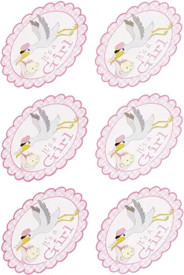Produktbild von Sticker It's a Girl 2 Bögen rosa