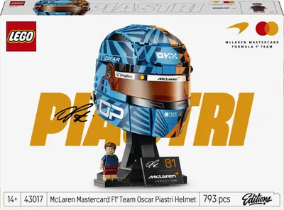Produktbild von LEGO McLaren Mastercard F1® Team Oscar Piastri Helm, Bausatz, 14 Jahr(e), Kunststoff, 793 Stück(e), 968 g