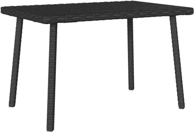 Produktbild von Rechteckige Outdoor-Tische in Schwarz, 60 x 40 x 37 cm aus Polyrattan