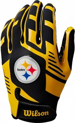 Obrázok produktu pre Wilson Mládežnícke rukavice NFL Stretch Fit Team Pittsburgh Steelers