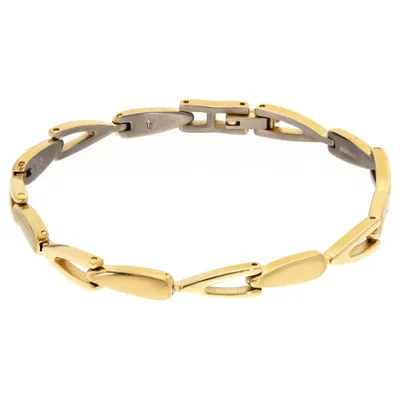 Produktbild von Boccia Titan Armband vergoldet 03033-03