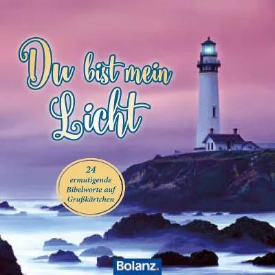 Produktbild von Du bist mein Licht Karten-Set, 24 Kärtchen, Bibelverse, Vertrauen und Hoffnung