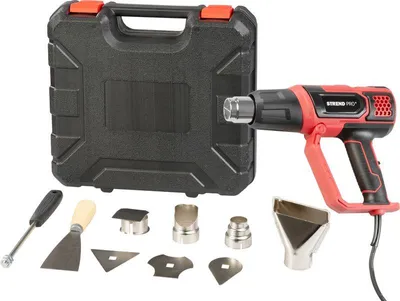 Image de Pistolet Strend Pro HG203, 2000W, écran LCD, a air chaud, avec mallette