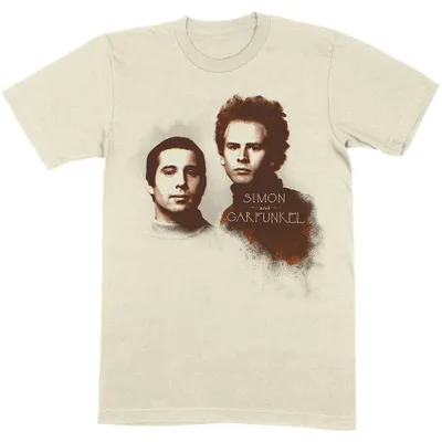 Obrázok produktu pre Simon & Garfunkel | Oficiálne tričko kapely | Faces, S, béžová