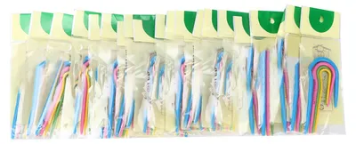 Produktbild von 80 Stück U-förmige Stricknadeln in 4 Größen, glatte, langlebige, gebogene Häkelnadeln zum Stricken von Mützen, Pullovern und Schals