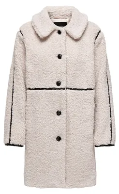 Productafbeelding van ALLEEN Damen Onlrubi Shearling Jas, Model OTW, Grijs, Maat S