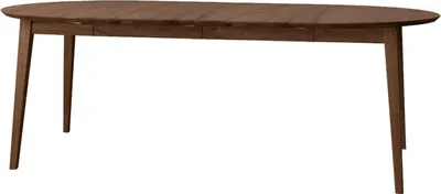 Image de Table de salle à manger Orbetello, table de cuisine, couleur et dimensions au choix, à rallonges, chêne tabac