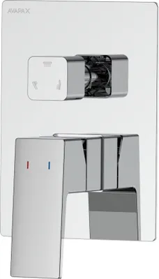 Produktbild von Avapax | Dusch- Und Badewannenarmatur - Chrom - Messing - Drei-funktionen - Einhebel