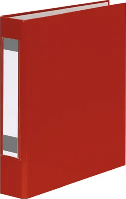 Produktbild von Ringbuch mit Rückenschild / DIN A5 / 2-Ringmechanik / Farbe: rot