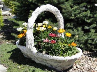 Produktbild von Blumenkübel Pflanz Kübel Dekoration Figur Blumentöpfe Garten Vasen 265