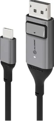 Produktbild von Alogic USB C Adapterkabel Typ C -DPort M/M 4k 60 Hz  2m,  gr