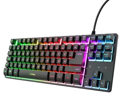 Zdjęcie produktu dla Trust 25889, 80%, Przewodowa, USB, QWERTZ, Czarny