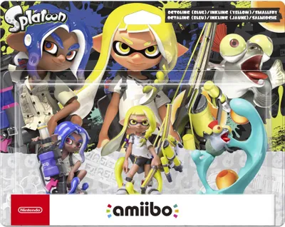 A product packaging for amiibo figures from the game Splatoon.