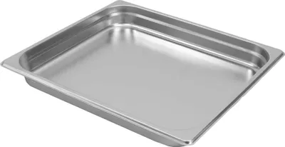 Zdjęcie produktu dla Pojemnik GN na posiłki, gastronomiczny 2/3 Mega-M ze stali nierdzewnej 353x325x40mm