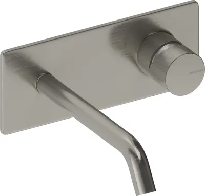 Produktbild von SANYCCES LOOP K ColdOpen Wand-Waschtischarmatur Unterputz mit 18 cm Ausladung, Nickel gebürstet