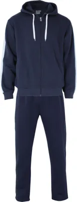 Produktbild von Herbold Sportswear Hooded Jogginganzug mit Kapuze Gr.S marine-weiß