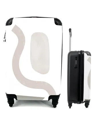 Produktbild von MuchoWow® Koffer Handgepäck Trolley Rollkoffer Kleine Reisekoffer mit 4 Rollen - Pastell - Minimalismus - Gestaltung - Cabin Size < 55x40x23 cm & 55x40x20 cm - Fotokoffer - Kabinenkoffer - Boardgepäck - Reise-Box - Reisekoffer - Reisegepäck - Koffer mit Bild - Trolley für Kinder