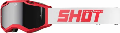 Immagine prodotto di Occhiali da motocross Shot Iris 2.0 Solid, rosso/bianco, taglia unica