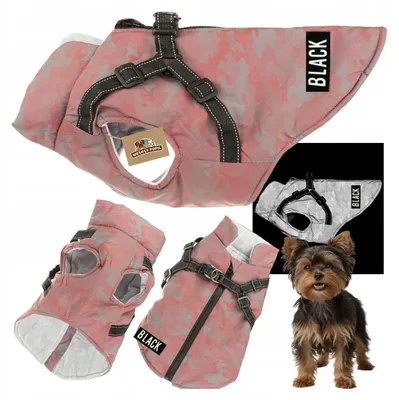 Produktbild von Wesoły Pupil Hundekleidung mit Geschirr 2in1 Reflektierend Warm S
