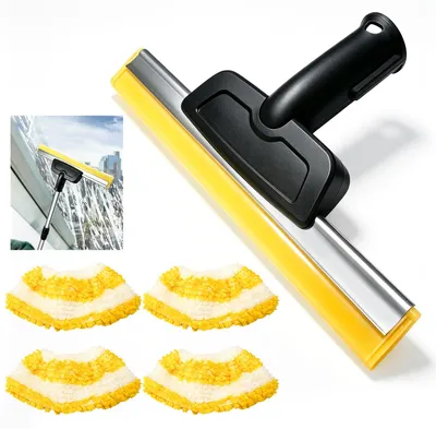 Fensteraufsatz für Dampfreiniger, kompatibel mit Kärcher SC1–SC7, 4 Tücher