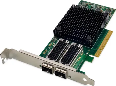 Obrázok produktu pre DIGITUS 2 Port 25 Gigabit Ethernet Netzwerkkarte, SFP28, PCI Express, Mellanox Chipsatz