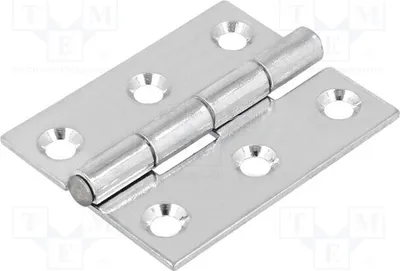 Obrázok produktu pre 1 kus závesu, prírodná farba: šírka 40 mm, výška 50 mm, kód 3.ST48.001, závesy pozinkované