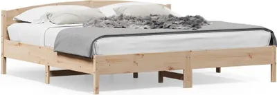 Produktbild von Möbel Massivholzbett mit Kopfteil 180x200 cm Kiefer 2024