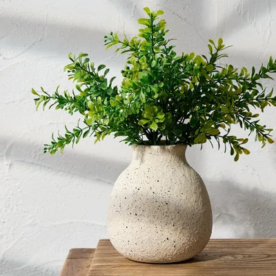 Zdjęcie produktu dla Elzusha - Rustykalna ceramiczna waza na kwiaty do dekoracji domu