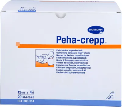 Obrázek produktu pro Hartmann Peha-crepp® superelastický fixační obvaz 20 kusů 4 m x 12 cm