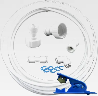 Produktbild von 10m Wasserzulaufleitung Anschluss-Set für Kühlschrank Wasserfilter Schlauch 1/4"