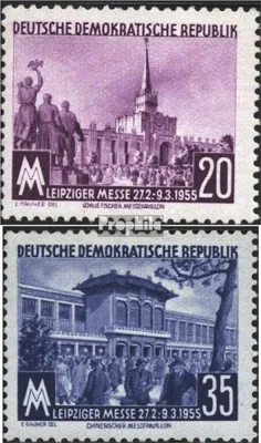 Produktbild von Briefmarken DDR 1955 Mi 447-448 (kompl.Ausg.) gestempelt Leipziger Frühjahrsmesse