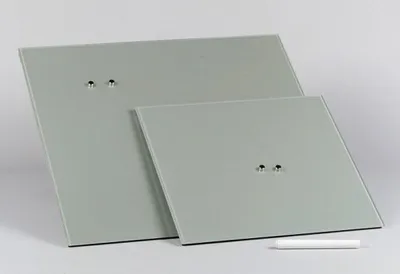 Produktbild von Corkline Glas Magnettafel "Chrystallo" hellgrau, 50x50 cm, Memoboard