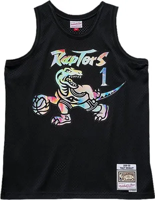 Produktbild von Hemd Mitchell & Ness & schillerndes Swingman-Trikot von Tracy McGrady, Toronto Raptors SMJYLF19035TRABLCK98TMC
