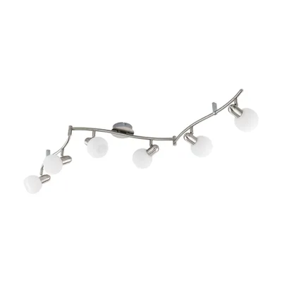 Obrázek produktu pro EGLO 97713, Bodové světlo na lištu, E14, 6 žárovek, LED, 470 lm, Nikl, Bílá