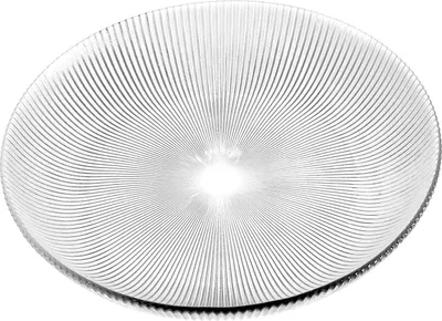 Produktbild von Servierteller - Ø 31 cm - Transparent - Glas - Rillenoptik