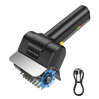 Produktbild von Elektrische Grillbürste, wiederaufladbarer BBQ-Reiniger,600 U/min,4V Akku mit USB-Ladekabel, reinigt automatisch Gasgrills,Grillroste und Grillplatten