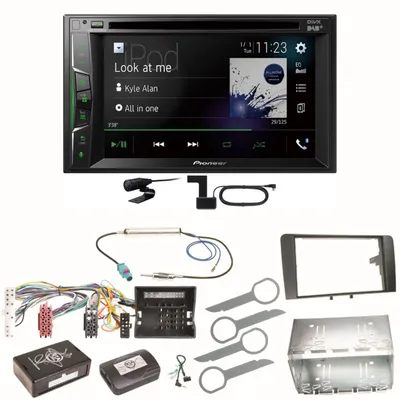 Produktbild von Pioneer AVH-A3200DAB Bluetooth Digitalradio CD MP3 Einbauset für Audi A3 8P 8PA