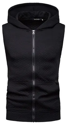 Immagine prodotto di Solidchoice - Canotta da uomo con cappuccio, ideale per sport e fitness