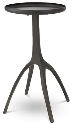 Immagine prodotto di Tavolino Casa Padrino color bronzo 40,5 x 40,5 x h. 56 cm - Tavolo moderno in metallo con piano rotondo - Mobili Soggiorno - Mobili