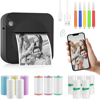 Produktbild von Mini-Thermofotoprinter mit Accessoires