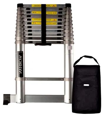 Produktbild von 3,8 m Aluminium Teleskopleiter mit Tasche