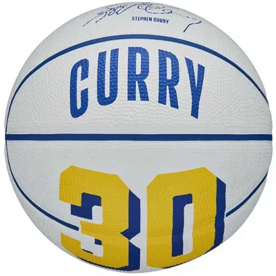 Produktbild von Wilson NBA Player Icon Stephen Curry Mini Ball WZ4007401XB, Basketballbälle, Unisex, Weiß, Größe: 3