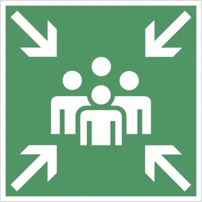 Produktbild von Dreifke® Schild Sammelstelle, Alu, 200x200 mm