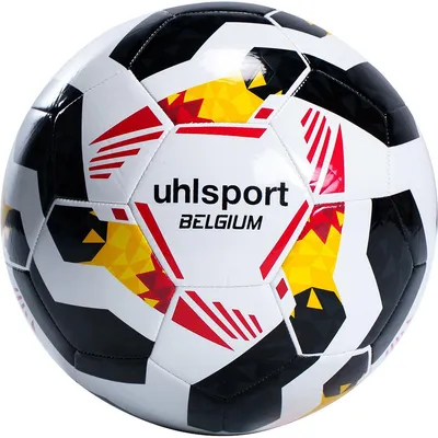 Produktbild von Uhlsport (Size 5) Fußball Belgien - Schwarz / Gelb / Rot | Größe: 5