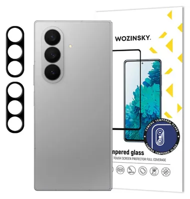 Image de Verre Trempé Wozinsky pour Caméra iPhone 17 - Protection 9H - Noir KP41229