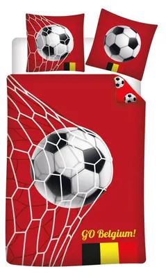 Produktbild von Wendebettwäsche Fußball - Belgische Nationalmannschaft - 140 cm x 200